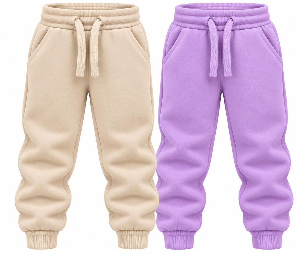 Weichers 2er Set Kinder Jogginghose gefüttert Fleece Jungen Produktbild 