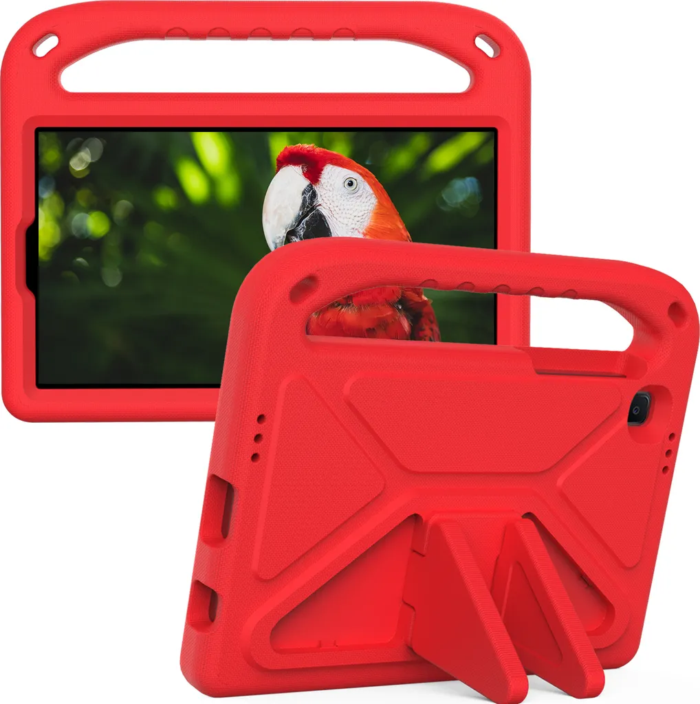 Custodia per Samsung Tab A7 Lite 8.7 EVA Rosso Maniglia Supporto 2021