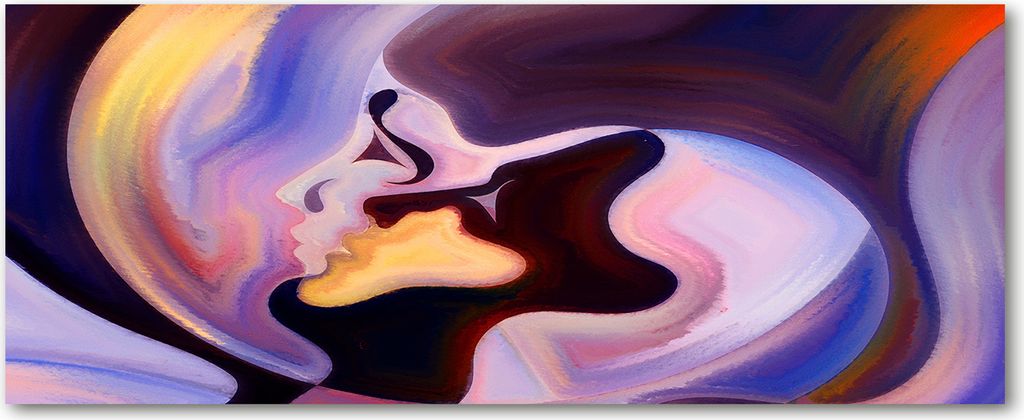 Tulup Leinwandbild - 125x50 cm - Wandkunst - Drucke auf Leinwand - Leinwanddruck - Kunst: modern & klassisch - Mehrfarbig - Abstraktes