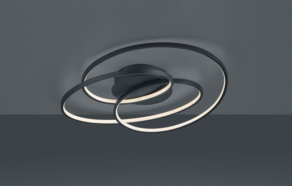 Große ringförmige LED Ringlicht Deckenlampe fürs Wohnzimmer Produktbild 