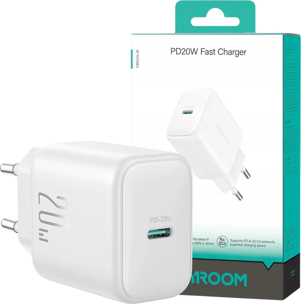 Caricatore Joyroom 20W JR-TCF20 Kit Completo USB-C Bianco - Offerta