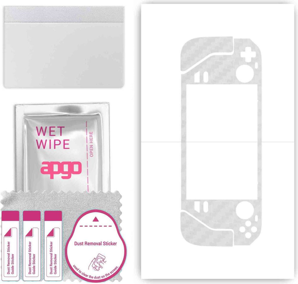 apgo Rückseite Schutzfolie, Skin, kompatibel mit Steam Deck, Hinten Displayschutzfolie aus Vinylfolie, kratzfest, einfache Montage - Transparenter...