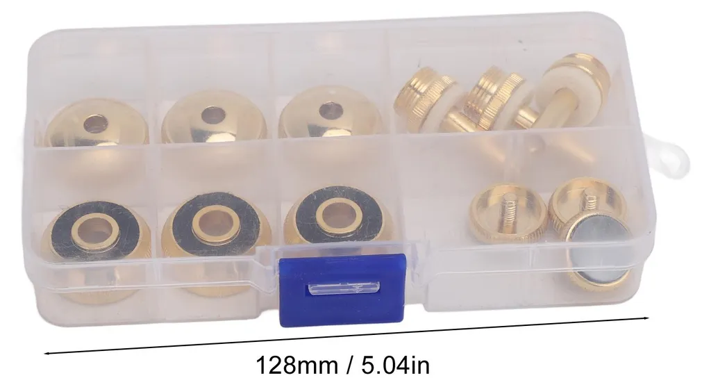 Accessoire de piston pour trompette avec insert en nacre d'ormeau 13mm - 19