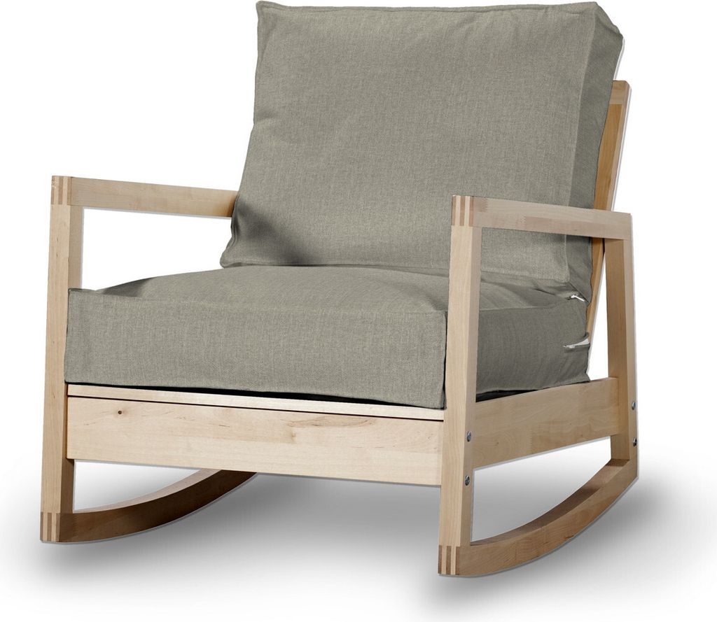 Dekoria Bezug für Lillberg Sessel, beige- grau, Sesselhusse, Modell Lillberg