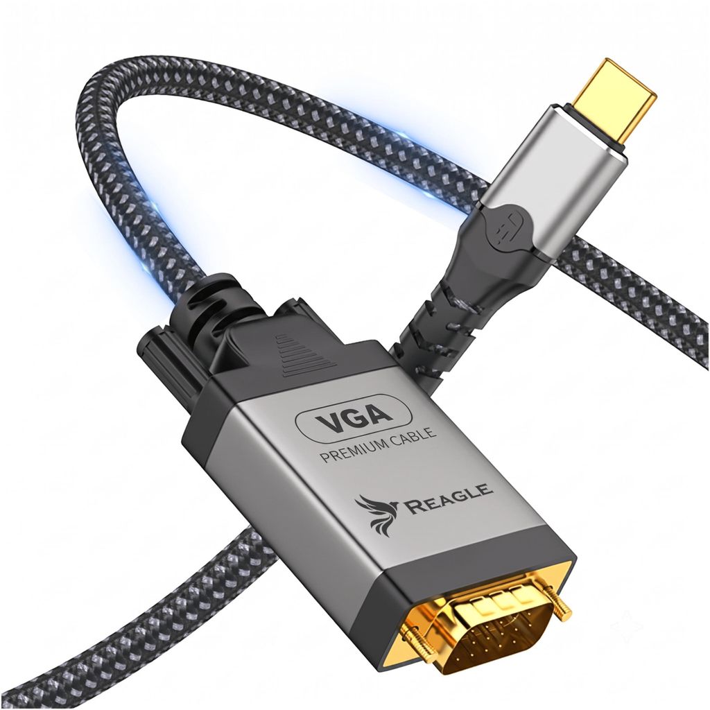 REAGLE USB C na VGA 1,8M FULL HD D-SUB kabel 1080p USB-C Obrázek produktu 