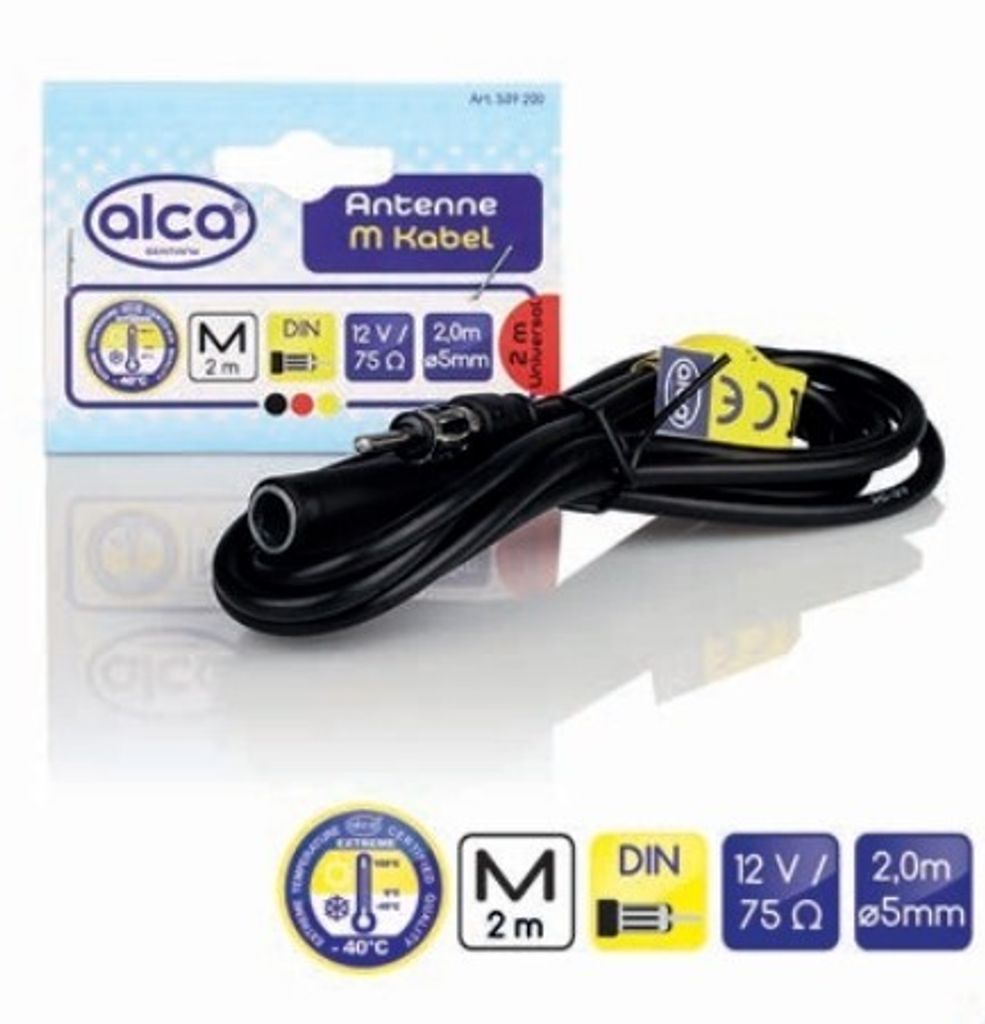 alca® Autorádio DIN prodlužovací kabel antény 2 m Obrázek produktu 
