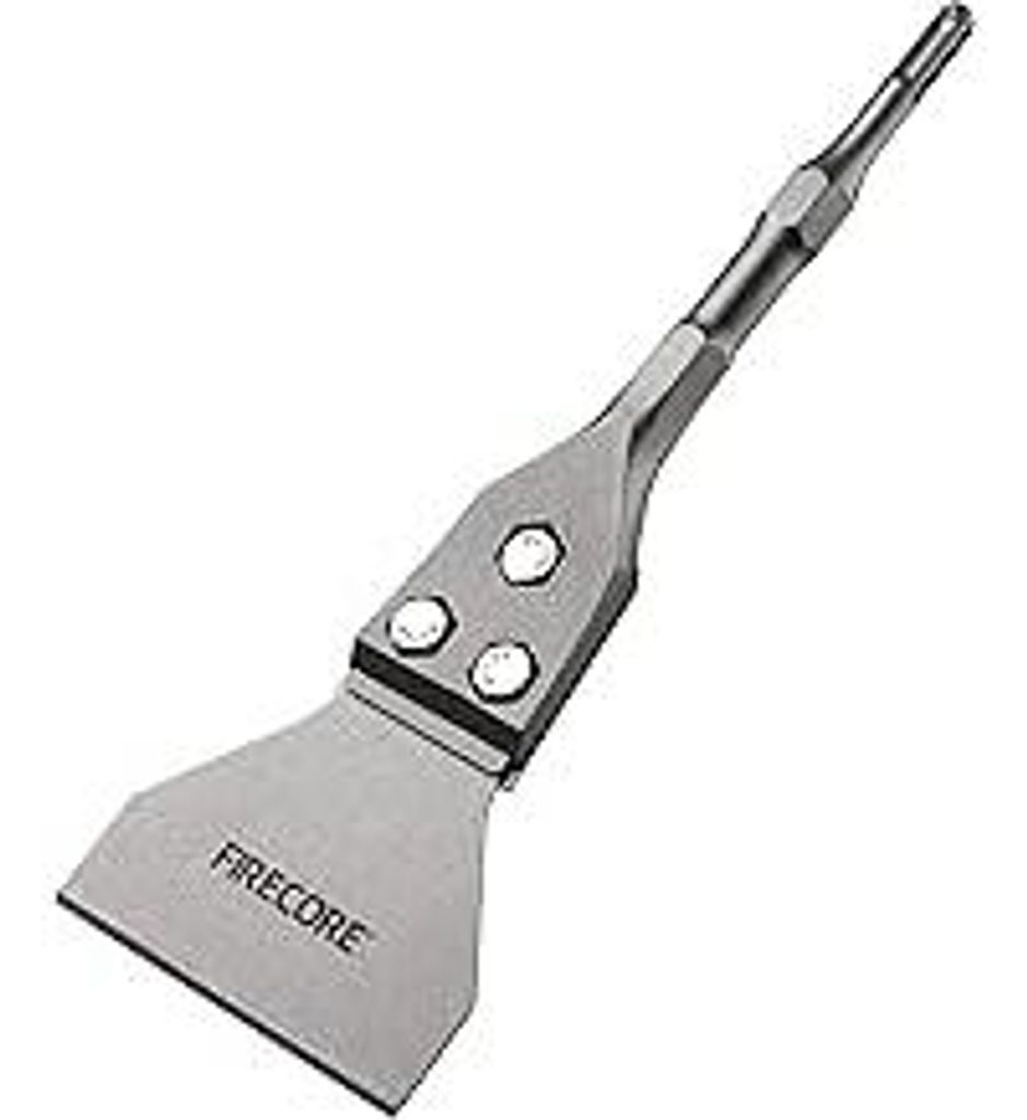 Firecore SDS Plus Bodenschaber, Spachtelmeißel SDS Plus 300mm×100mm, Meißelbits für SDS Plus Hammer, Kleberentferner für Vinylboden VCT Fliese...