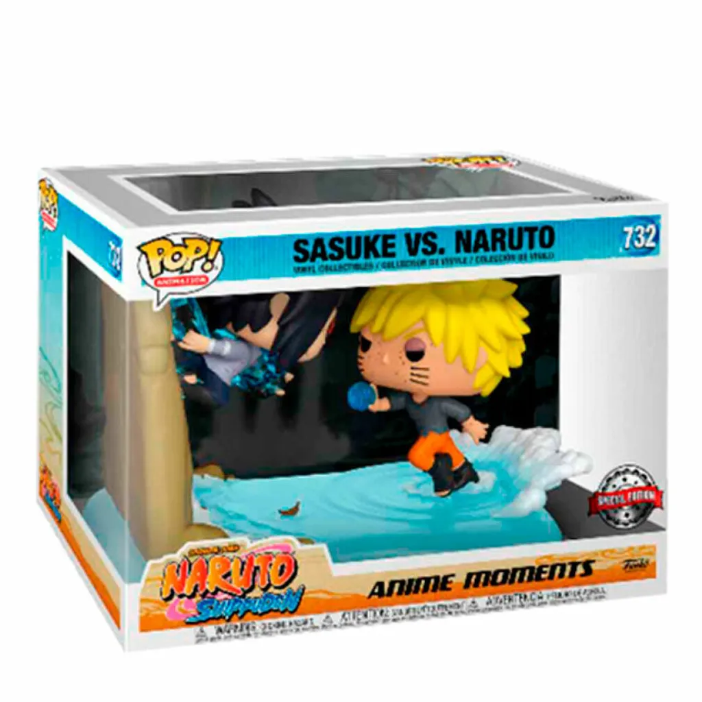 Figurine de Collection Naruto Shippuden Sasuke vs Naruto en Vinyle