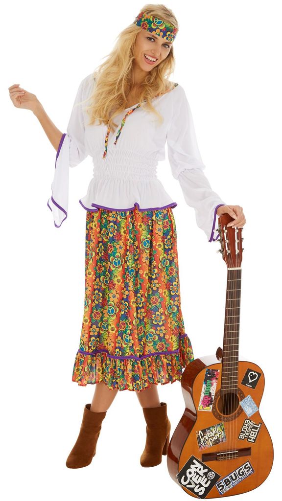 dressforfun® Frauenkostüm Lady Love & Peace Produktbild 