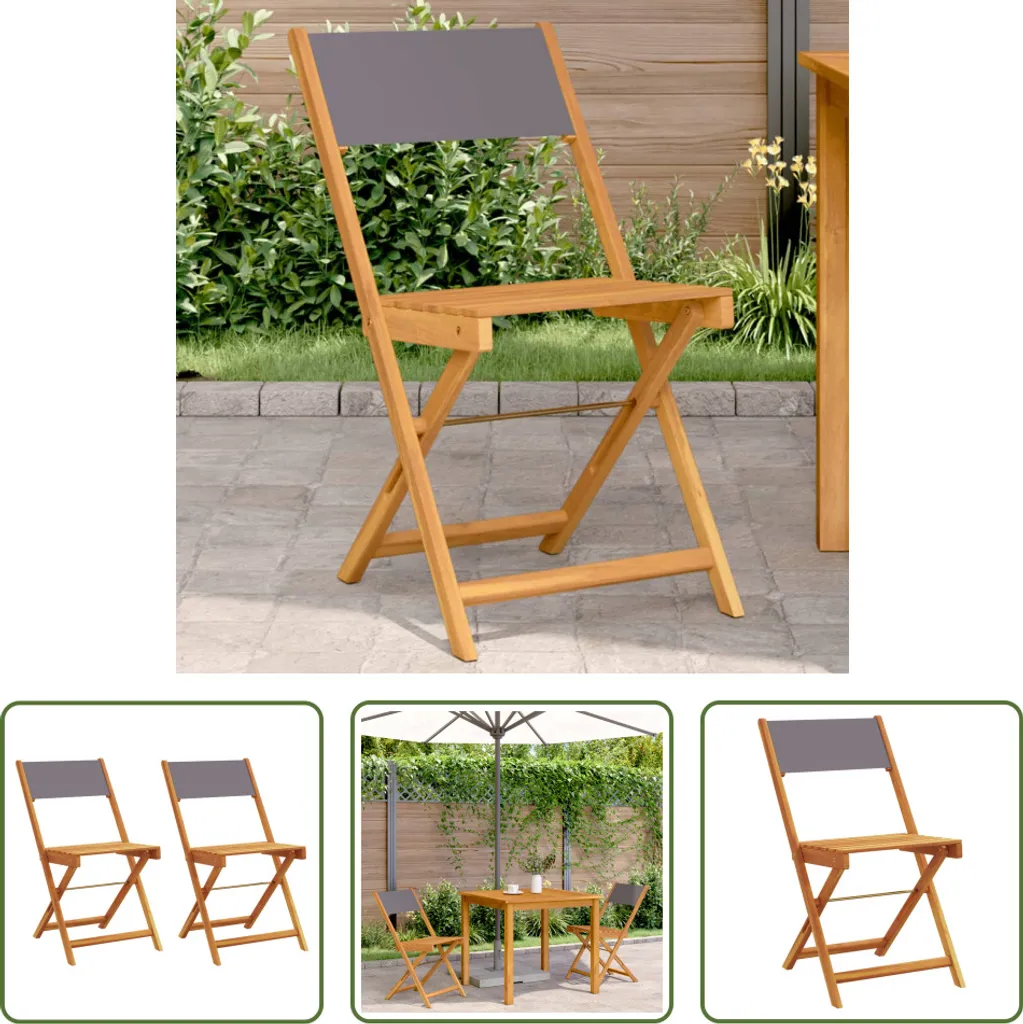 Recensione Sedie Bistrot The Living Store: Legno Acacia e Tessuto Antracite