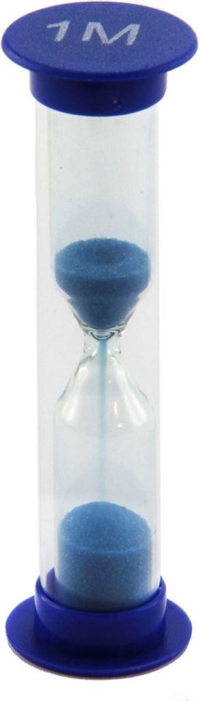 Sanduhr 1 Minute, klein, 90 mm Höhe, 25 mm Durchmesser – Produktbild 