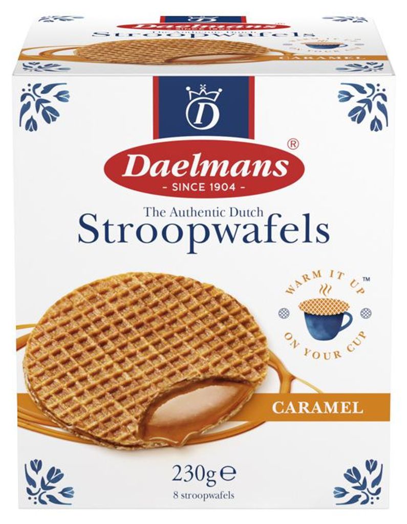 Daelmans Stroopwafels al caramello in confezione cubica - 1 Immagine del prodotto 