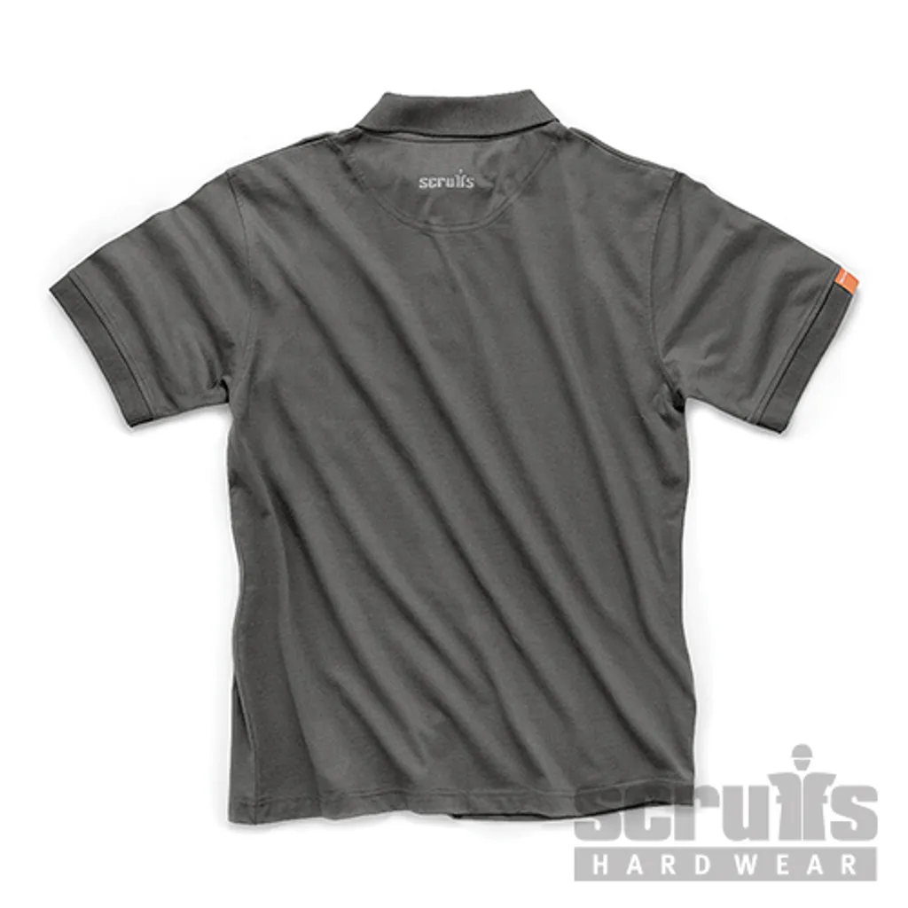 Polo Eco Worker Scruffs T55417 gris : fini les hauts de chantier usés