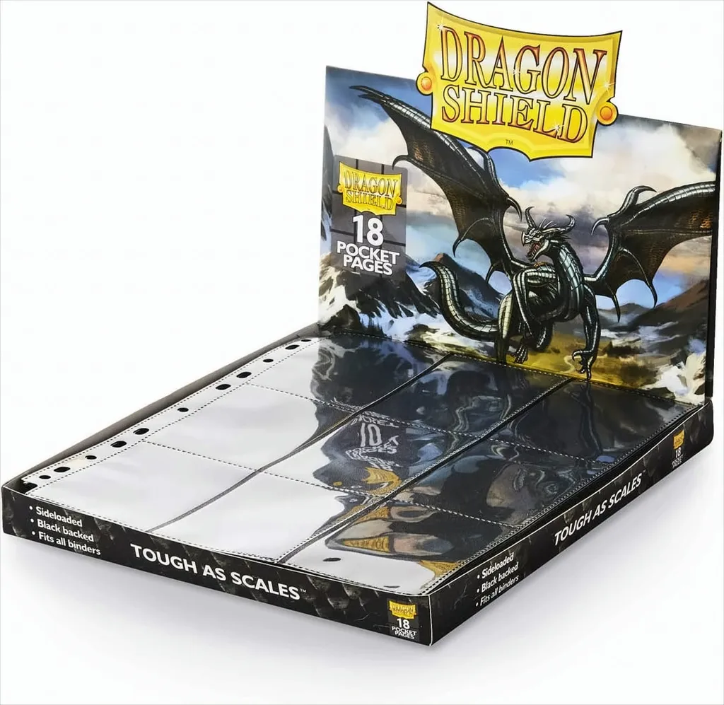 Pages Dragon Shield 18 poches pour ranger vos cartes Magic et Pokemon