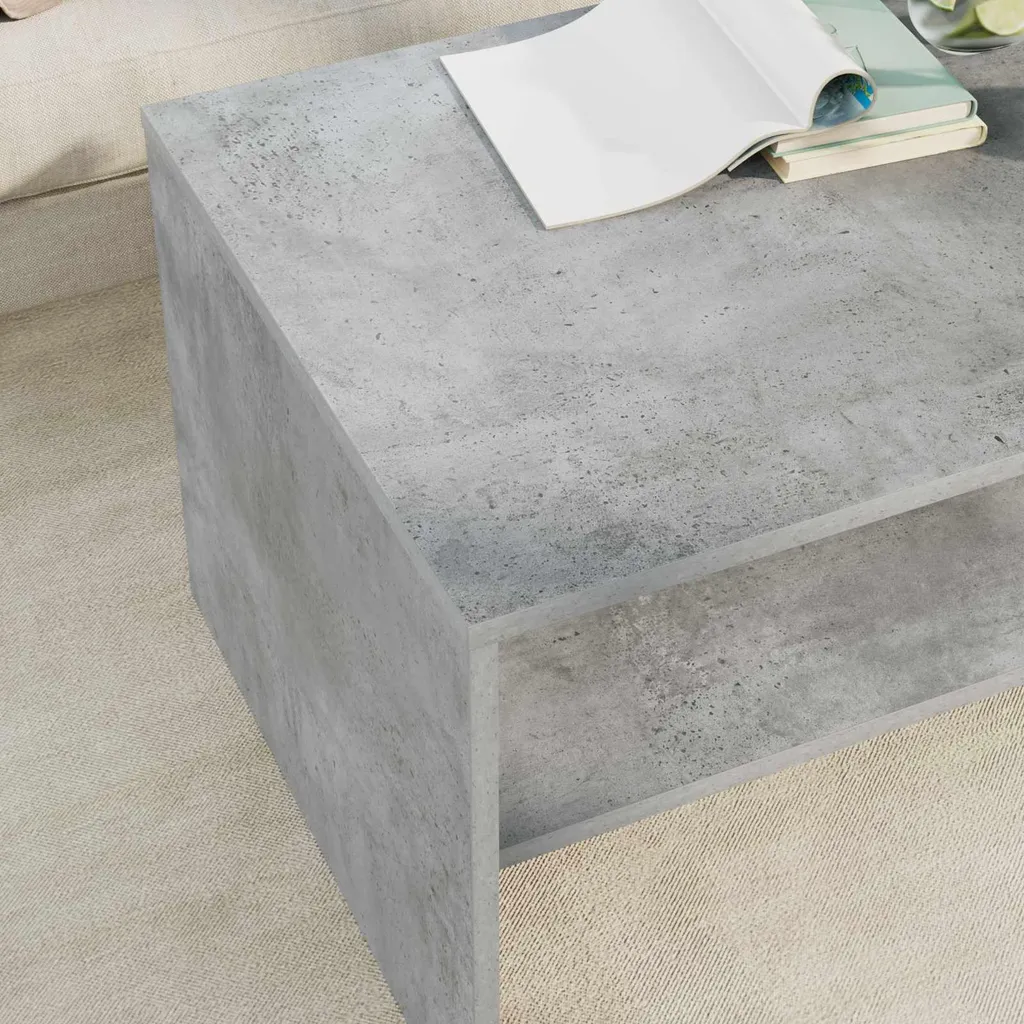 Tavolino Cemento Grigio 80x50x40 cm Maison Exclusive | Design Moderno - 4