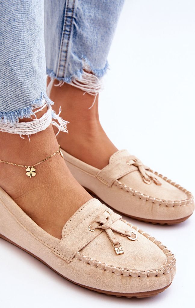 Klassische Wildleder-Loafer Beige Good Time 37 Produktbild 10