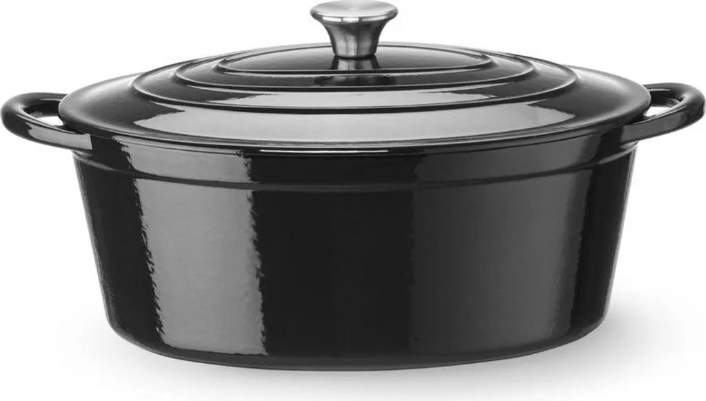 Casseruola in Ghisa HENDI 6.88L Ovale - Cottura Tradizionale per Induzione
