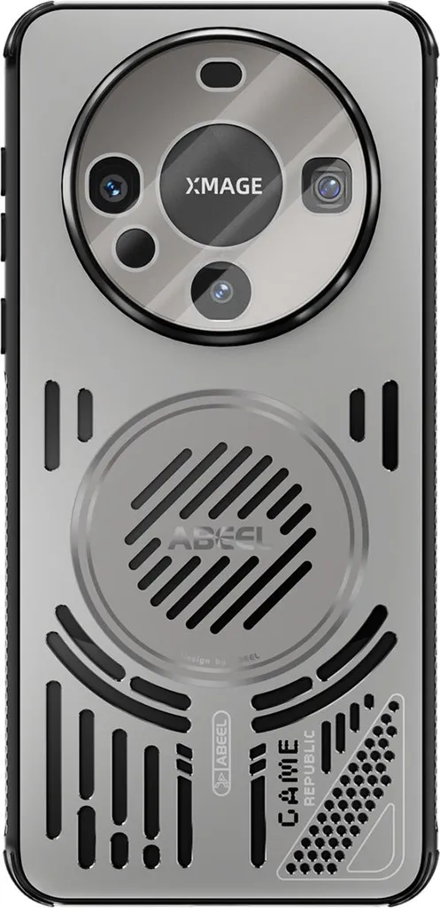 Custodia magnetica per Huawei Mate 60 custodia protettiva antiurto in alluminio con dissipazione del calore e pellicola per lenti Grigio