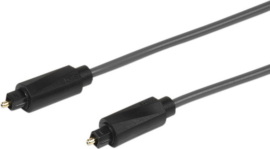 VIVanco hochwertiges Lichtleiterkabel kompatibel mit Toslink Geräten, Optical Kabel, 3m