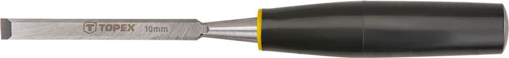 Topex Holzbeitel, Schneidenbreite 10 mm, Kunststoff-Griff | Flachmeissel Handmeisel Meißel