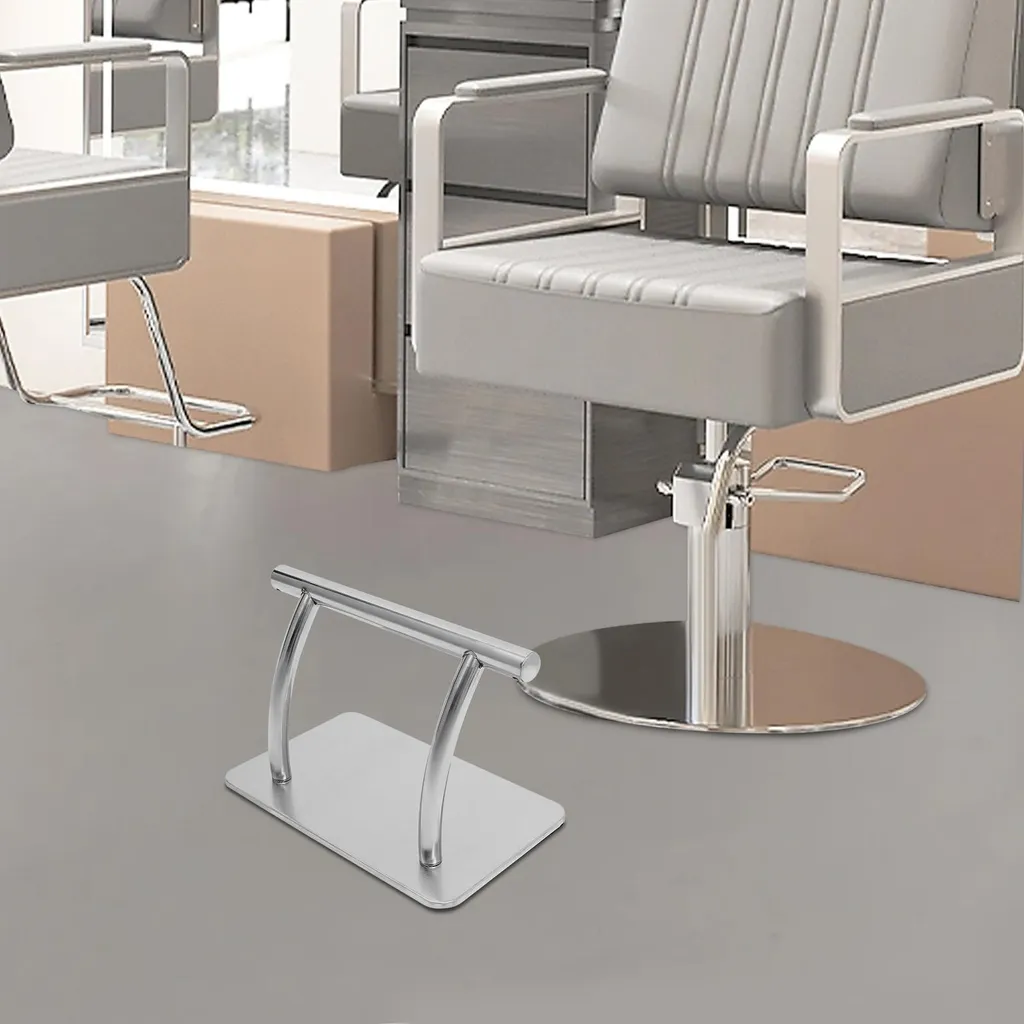 Support de Pieds de Bureau Design Élégant Argent, Structure Métal Robuste