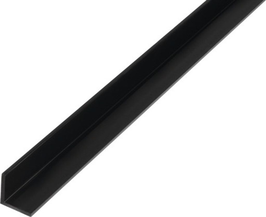 Winkelprofil PVC schwarz 15x15x1,2 mm, 2 m Produktbild 