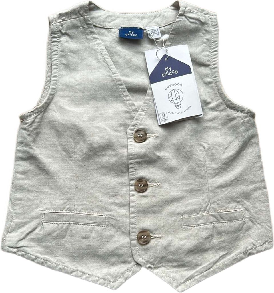 Chicco Jungenweste beige klassisch 98