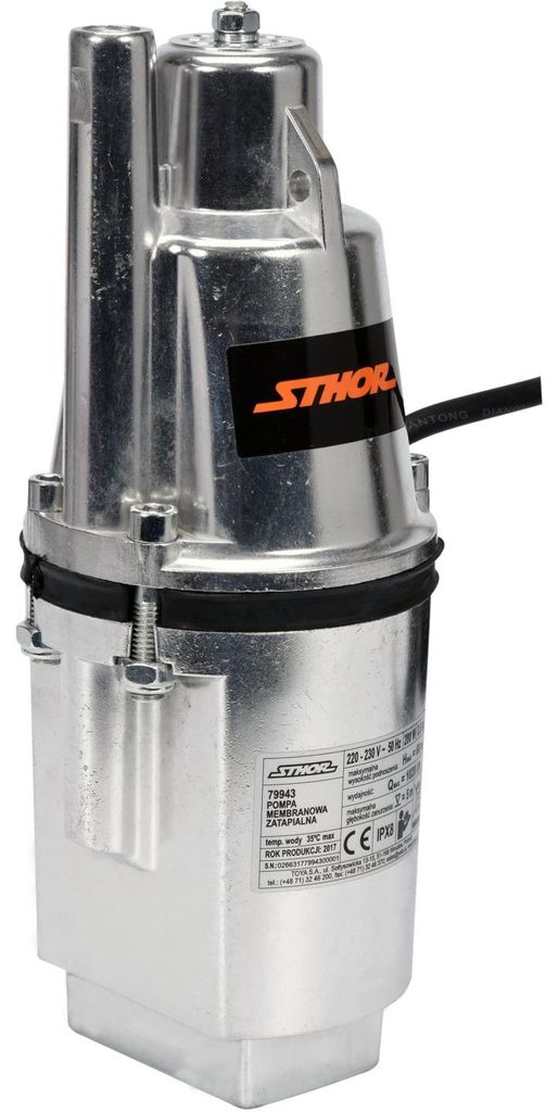Membranpumpe 280 Watt Teichpumpe 1.020 l/h Brunnenpumpe mit Produktbild 