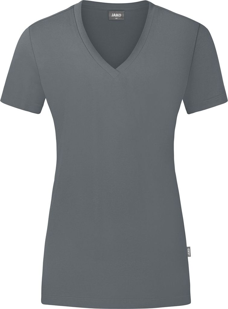 JAKO Damen T-Shirt Organic, Farbe:steingrau, Größe:34