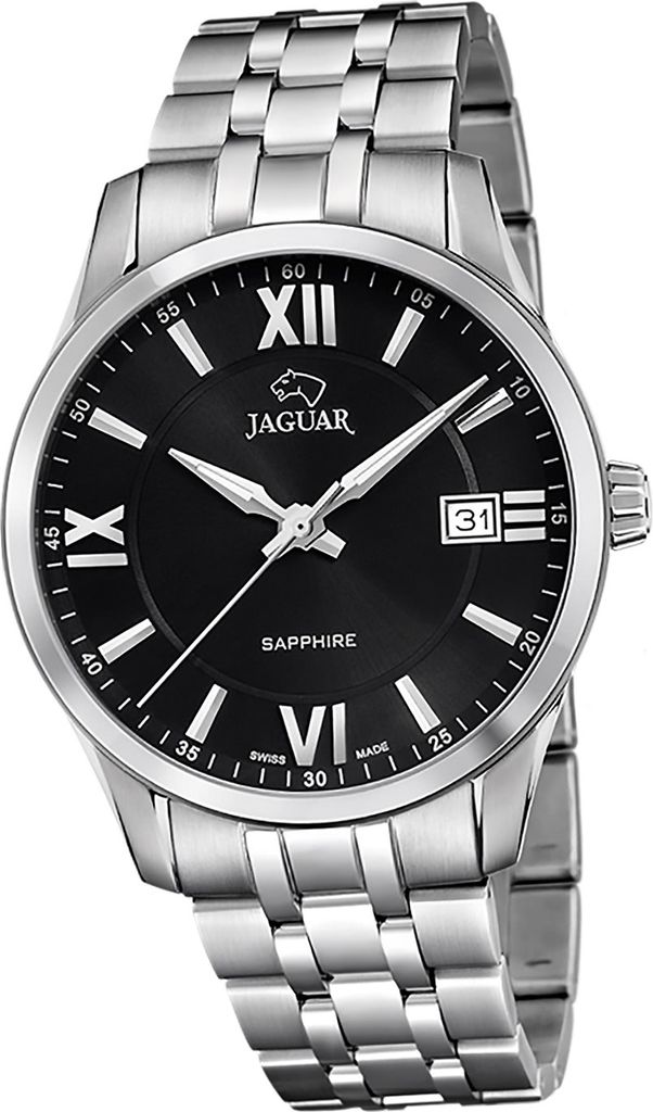 Jaguar Edelstahl Herren Uhr Analog Luxus Armbanduhr silber Acamar D2UJ964/4