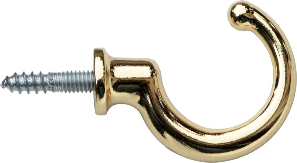 Wandhaken Kleiderhaken Garderobenhaken Mantelhaken Wandgarderobe Garderobe - Farbe: Messing Poliert - Menge: 10