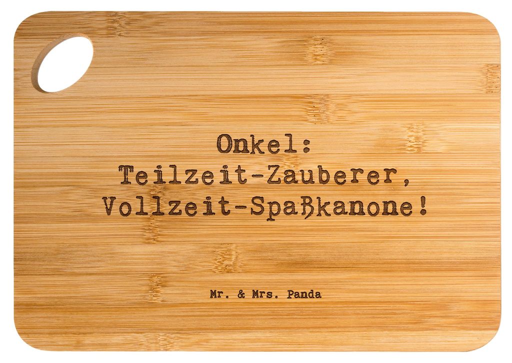 Mr. & Mrs. Panda Holzbrett Spruch Spaßiger Onkel - Transparent - Geschenk, Geburtstag, Brett, Patenonkel, Spaß, Geburtstage, Bruder von Mama, Ers...