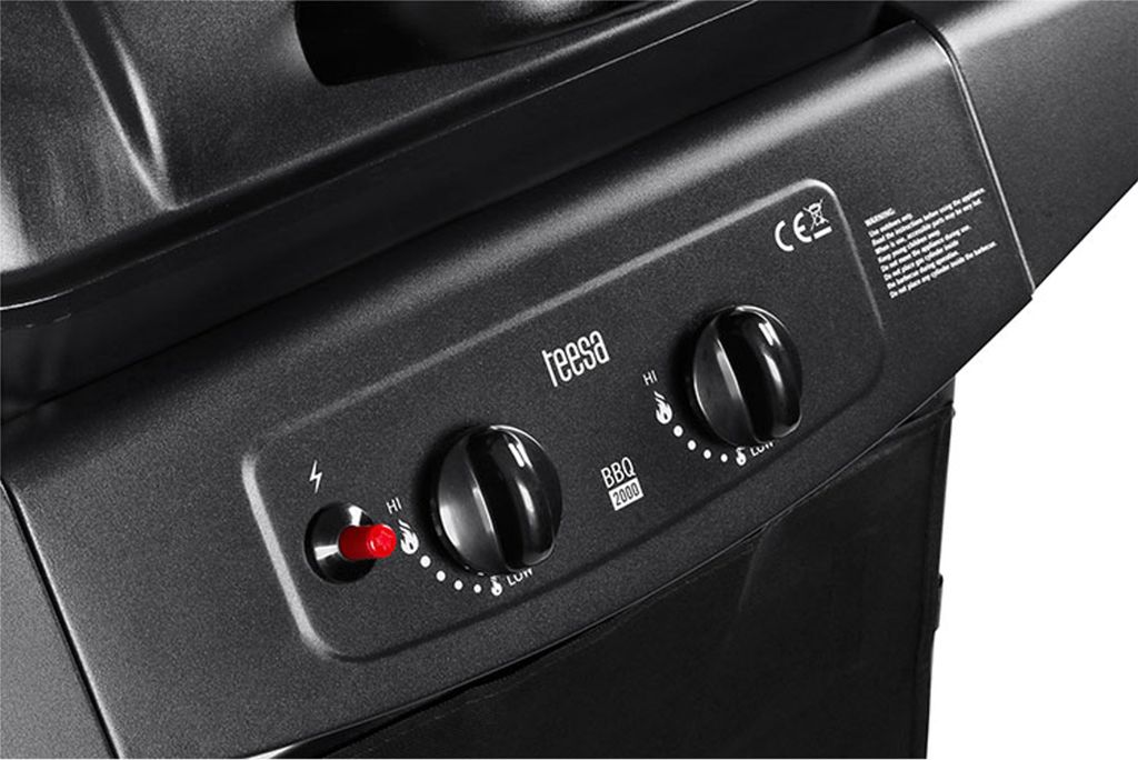 Teesa BBQ 2000 - Grill gazowy z 2 palnikami, TSA0080, Zdjęcie produktu 9