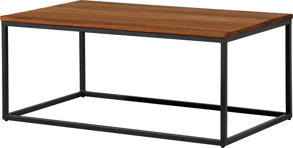 Table basse MASSIVMOEBEL24 en chêne sauvage huilé 100x60 LOUNGE #09