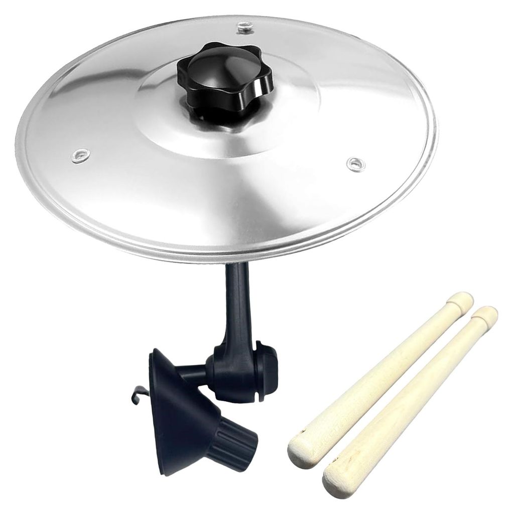 1/2 Stück Mini-Auto-Becken, Lüftungsschlitz-Armaturenbrett-Symbol, Crash-Becken mit Drumsticks, Musikinstrument, Geschenk für Musikliebhaber und...