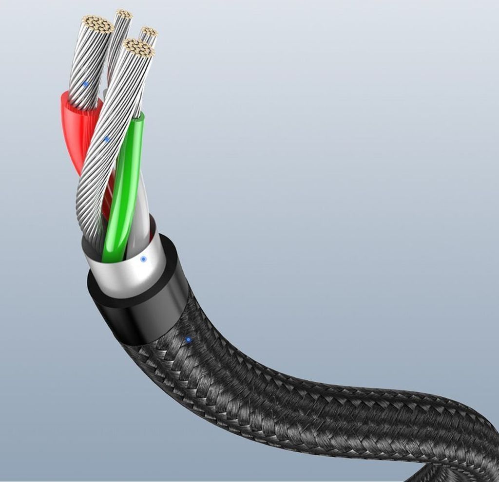 Ugreen Kątowy Kabel Przewód Usb - Usb Typ C 1M 3A Szary Zdjęcie produktu 27