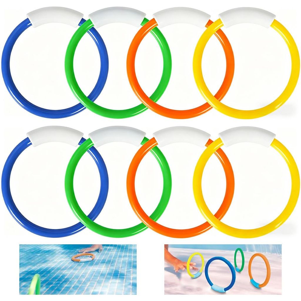 8er Set Tauchspielzeug Kinder Pool, bunte sinkende Produktbild 