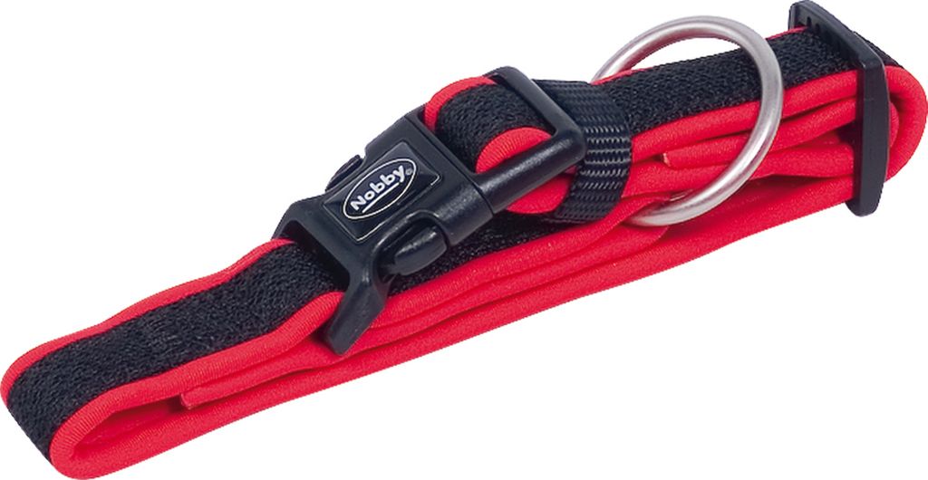 Nobby Halsband "Mesh Preno" L: 20-30 cm, B: 15/20 mm rot