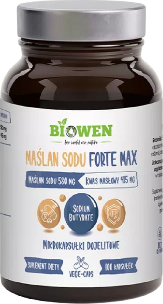 MAŚLAN SODU FORTE MAX (580 mg) BEZGLUTENOWY 100 KAPSUŁEK - Zdjęcie produktu 