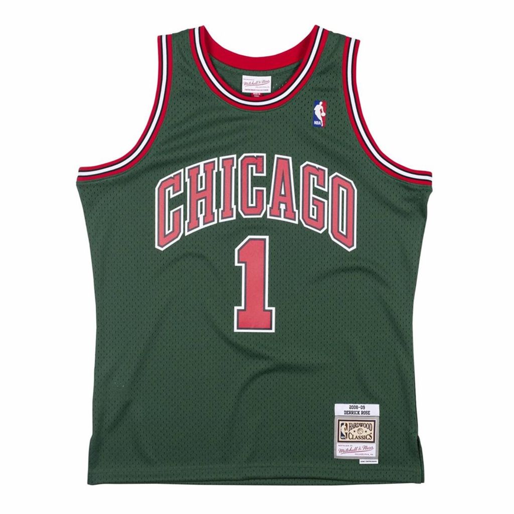 Mitchell & Ness NBA St. Patrick's Day Edition Jersey Chicago Bulls Derrick Rose XL