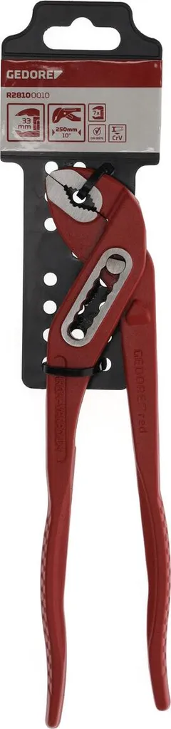 GEDORE rosso R28100010 Pinze per pompe dell'acqua 10" regolabili a 7 vie, 3301175 - 8