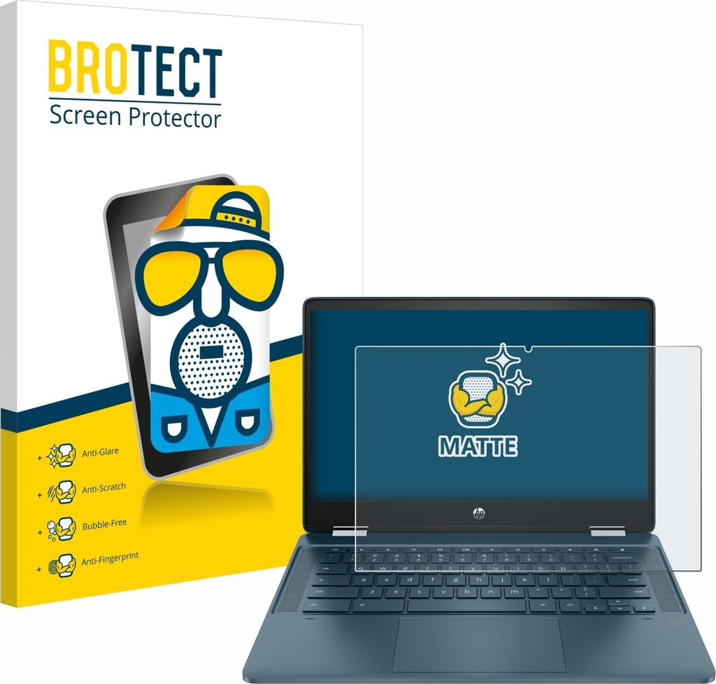 BROTECT Schutzfolie für HP Chromebook x360 (14b-cbX) Displayschutz Displayschutzfolie Folie Matt Entspiegelungsfolie