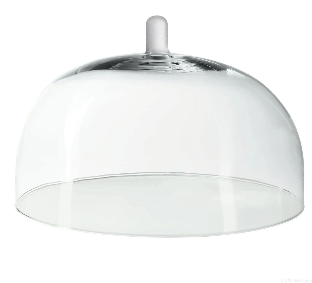 ASA Glasglocke, mit mattem Griff GRANDE D. 28 cm, H. 20 cm 5318009 Vorteilsset beinhaltet 4 x den genannten Artikel und Geschenk + Spende