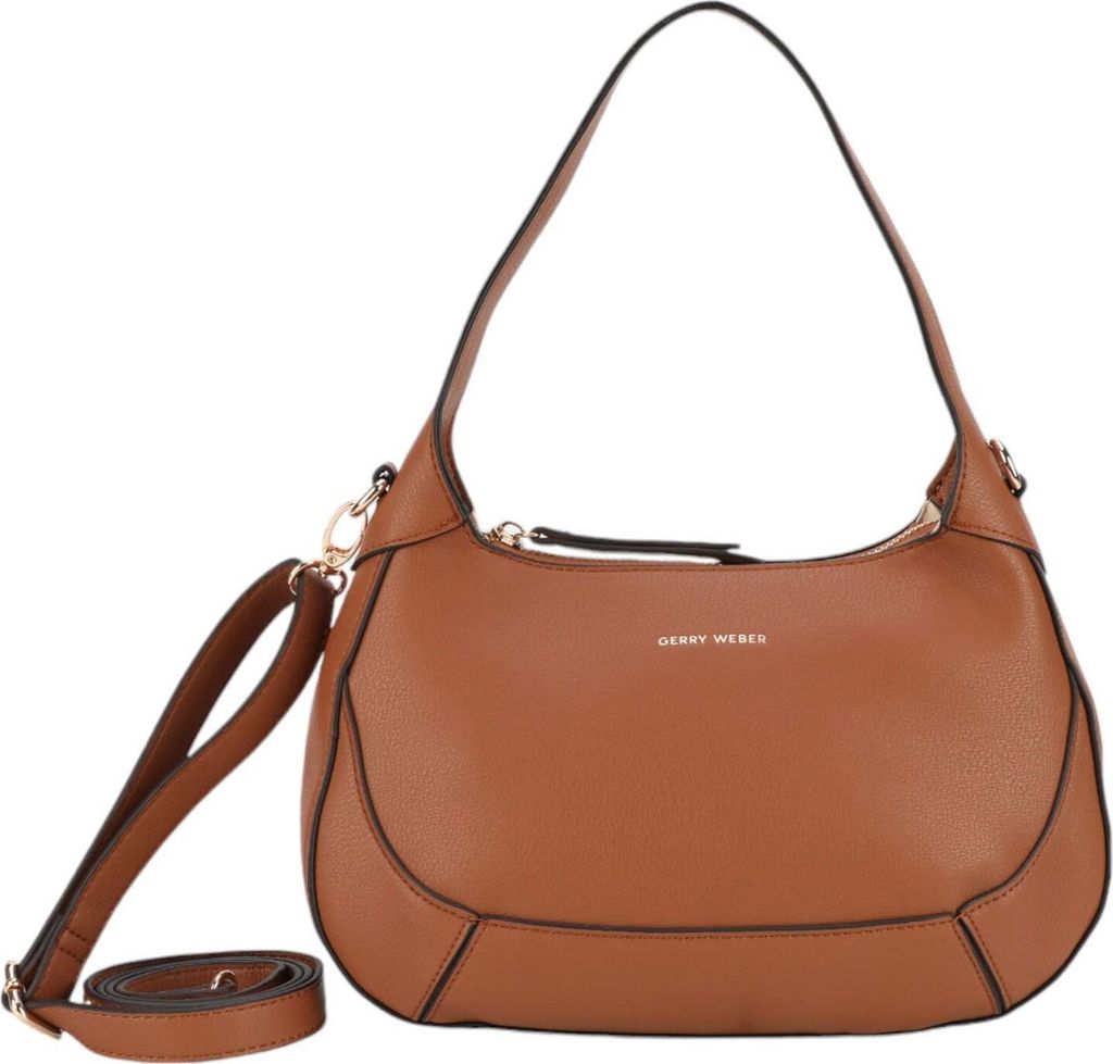 GERRY WEBER Schultertasche Umhängetasche Serenity Hobo Bag Cognac braun