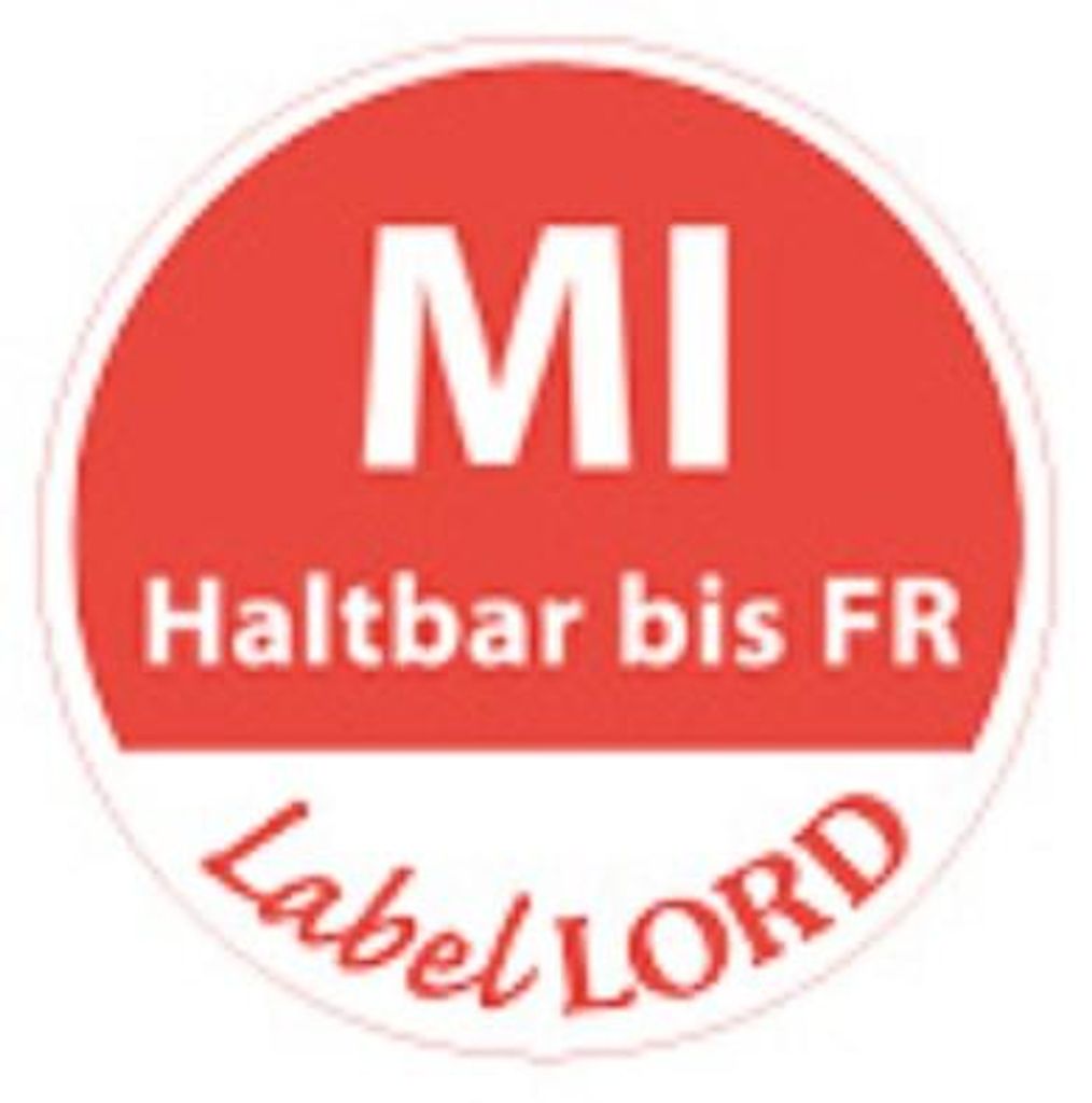 "LabelLord" HACCP Lebensmitteletiketten Ø 19 mm rot Produktbild 