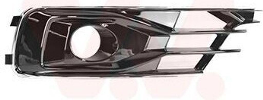VAN WEZEL Lüftungsgitter Grill Stoßfänger für AUDI A6 Avant (4G5, 4GD, C7) mit Loch/Löchern für Nebellampen Hochglänzend