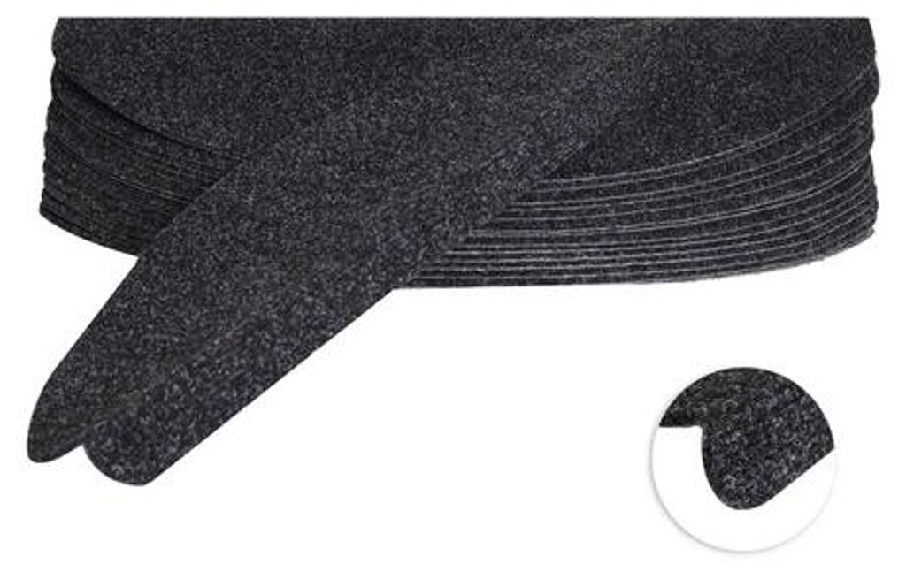 Treppenteppich Paris Anthrazit 25cmx65cm - Vica Produktbild 