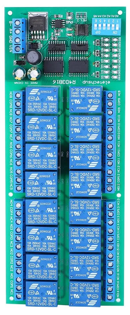 Module Extension PLC 12V 6 Relais pour Automatisation et Pilotage RS485