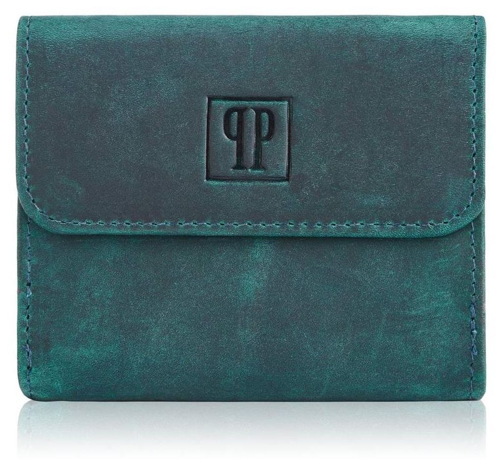 Damen Portemonnaie aus Leder grün RFID Paolo Peruzzi T-11-GR