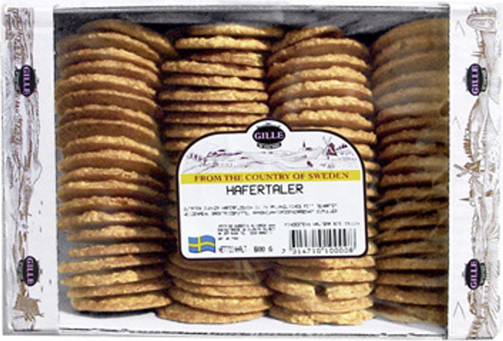Gille Hafertaler Knuspriges Hafergebäck aus Schweden - 8 x 600 g